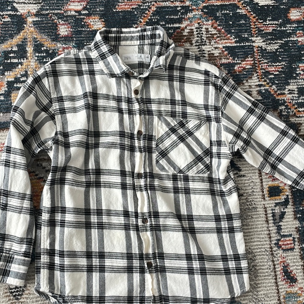 Zara boys flannel size 7